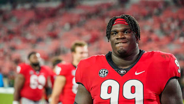 Jordan Davis Helmet Off Georgia
